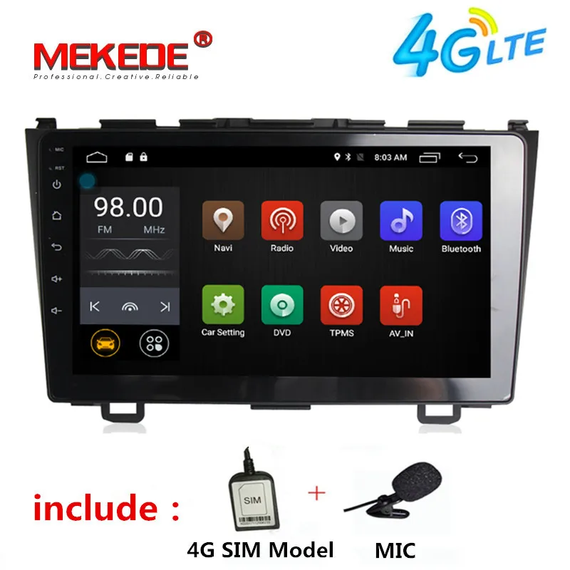 

TDA7851 9" 4G WIFI Android 7.1 Car Radio video GPS Navigation Car multimedia player for Honda CR-V CRV 2007 2008 2009 2010 2011