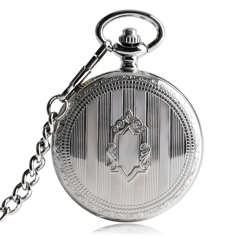 

Automatic Watch Men Steampunk Stylish Luxury Self Winding Men Pocket Watch Hour Clock Time Shield Mechanical Fob 2018 Xmas Gift