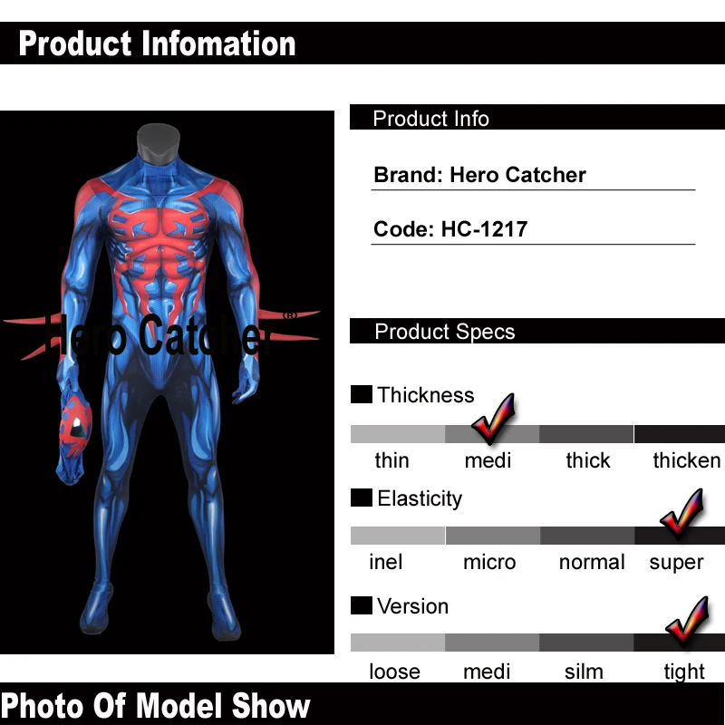 Герой Catcher-4 высокого качества мышечный оттенок 2099 Человек-паук косплей костюм с зеркальной линзой 2099 Человек-паук костюм для человека