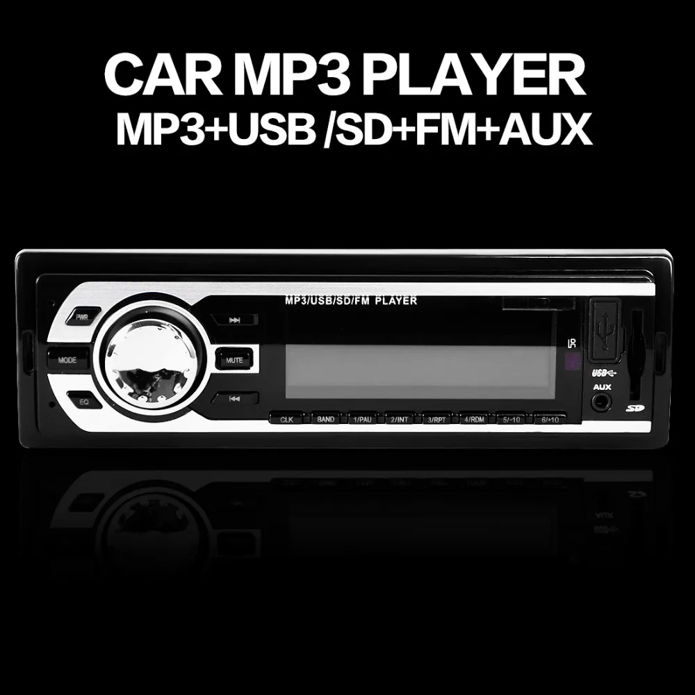 Universal Car MP3 Radio Auto Audio Stereo Support SD card Flash drive Cellphone USB disk play