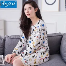 Autumn Cotton Women Nightgown Long Sleeve Sleepwear Women Night Dress Robes Sleepshirts Plus Size M XXL