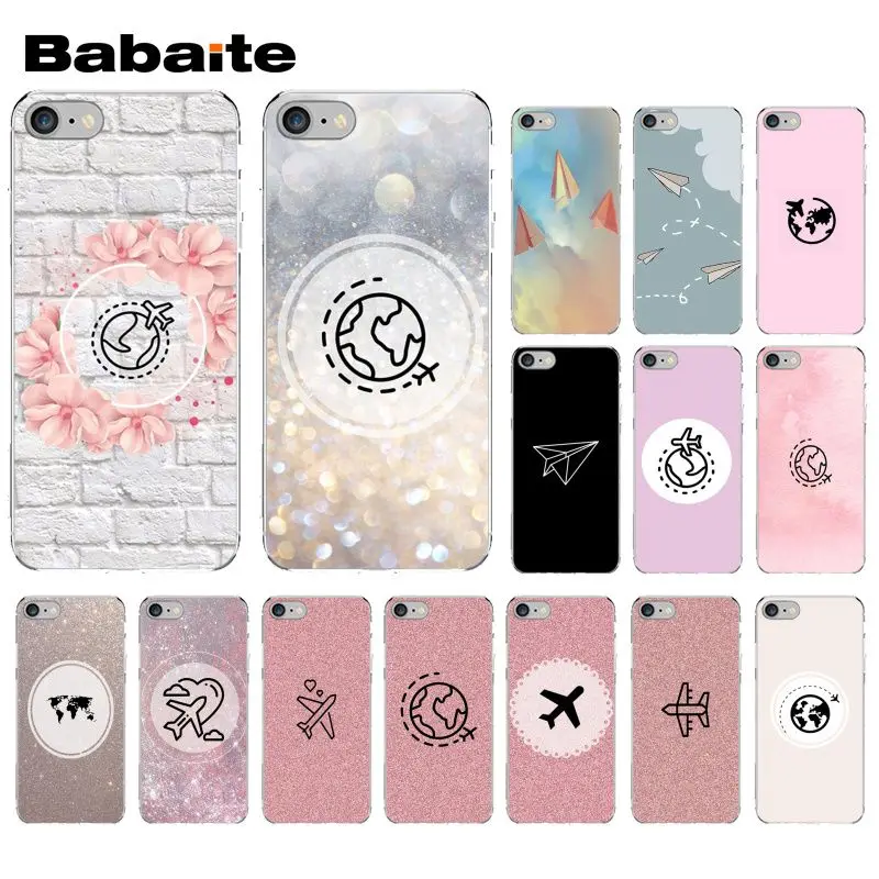 Babaite Travel the world бумажный самолет розовый чехол для телефона iPhone X XS MAX 6 6s 7 7plus 8 8Plus 5 5S
