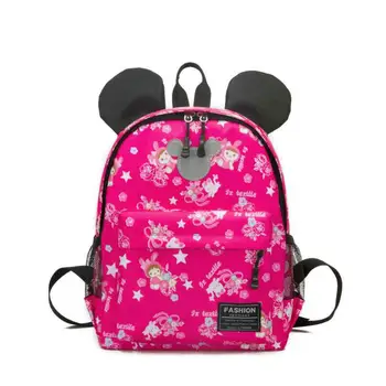 

New Backpack Minnie School Bags For Girl Kid Cartoon Mickey Boy Baby Polyester Backpacks Kindergarten Child Student Book Bag