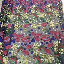 Африканская кружевная ткань великолепное кружево хлопок модное французское Тюлевое кружево для вечернего платья швейцарское кружево 5 ярдов ZL73