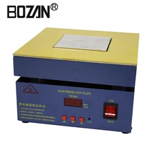 946-1010 100*100 мм светодиодный микрокомпьютерная Электрический нагревательная плита станция предварительного нагрева 110/220 В переменного тока 550 W с Мощность кабель BOZAN