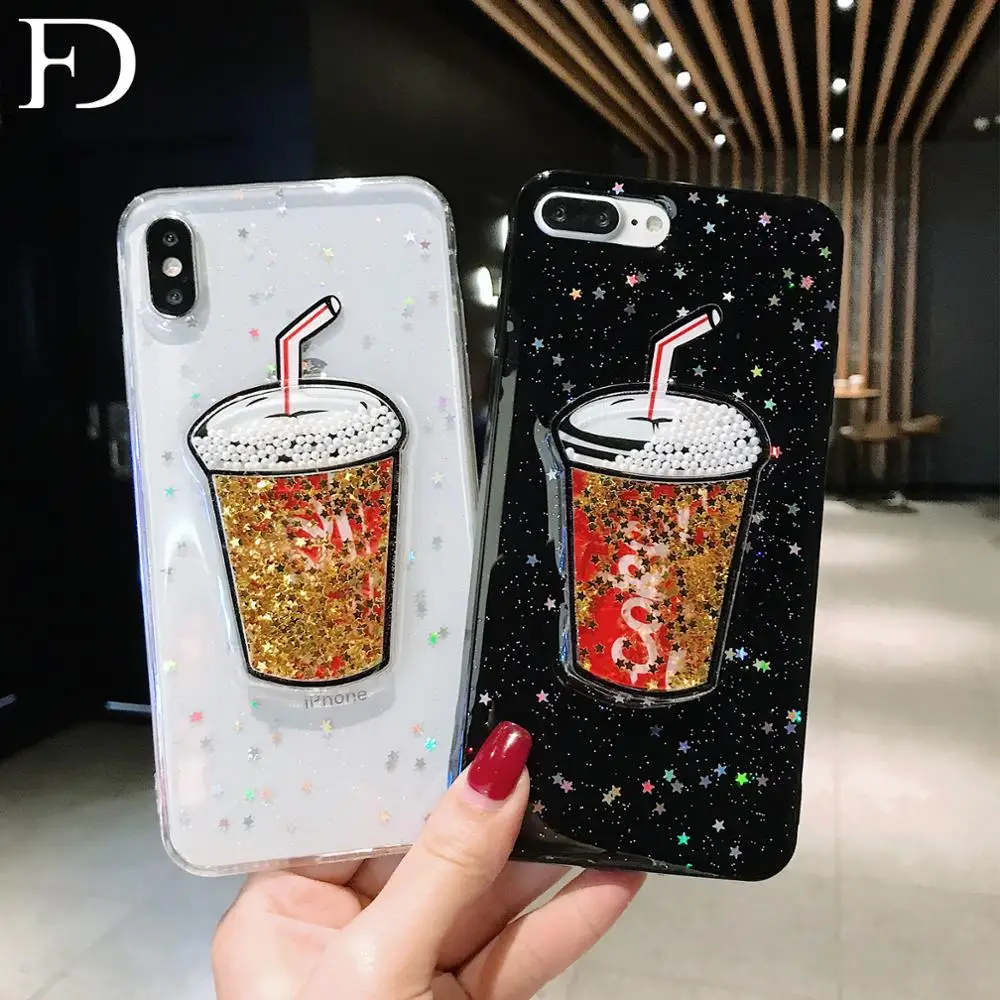 

FD Lovely Cola Lovers Soft TPU Phone Case X XS Max XR Case Cover Phone 7 8 6 6s Plus Case Phone 8 Plus Fashion Phone Case New