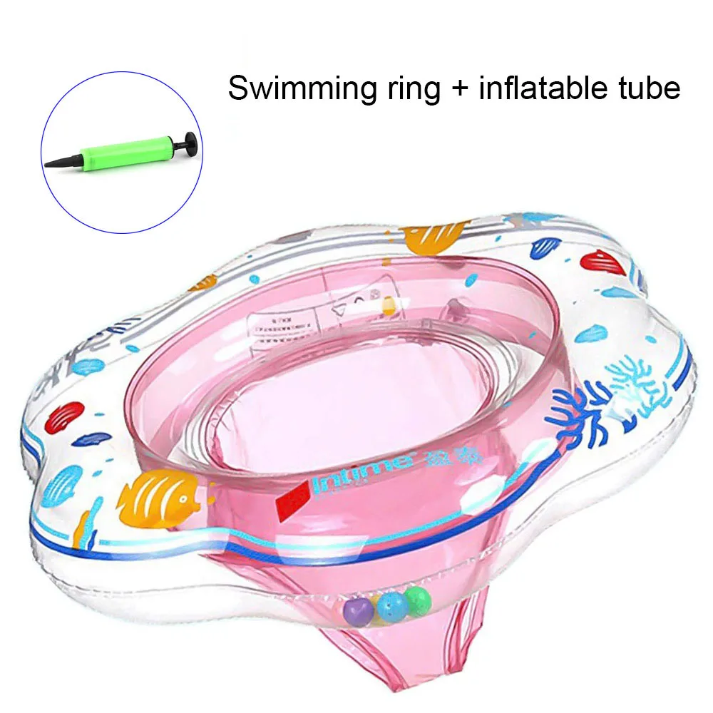 Baby Swimming Ring(Give a Inflatable tube)Summer Inflatable Swimming Circle Toddler Pool Swim Ring Aid Toddler Safety Float Seat (10)