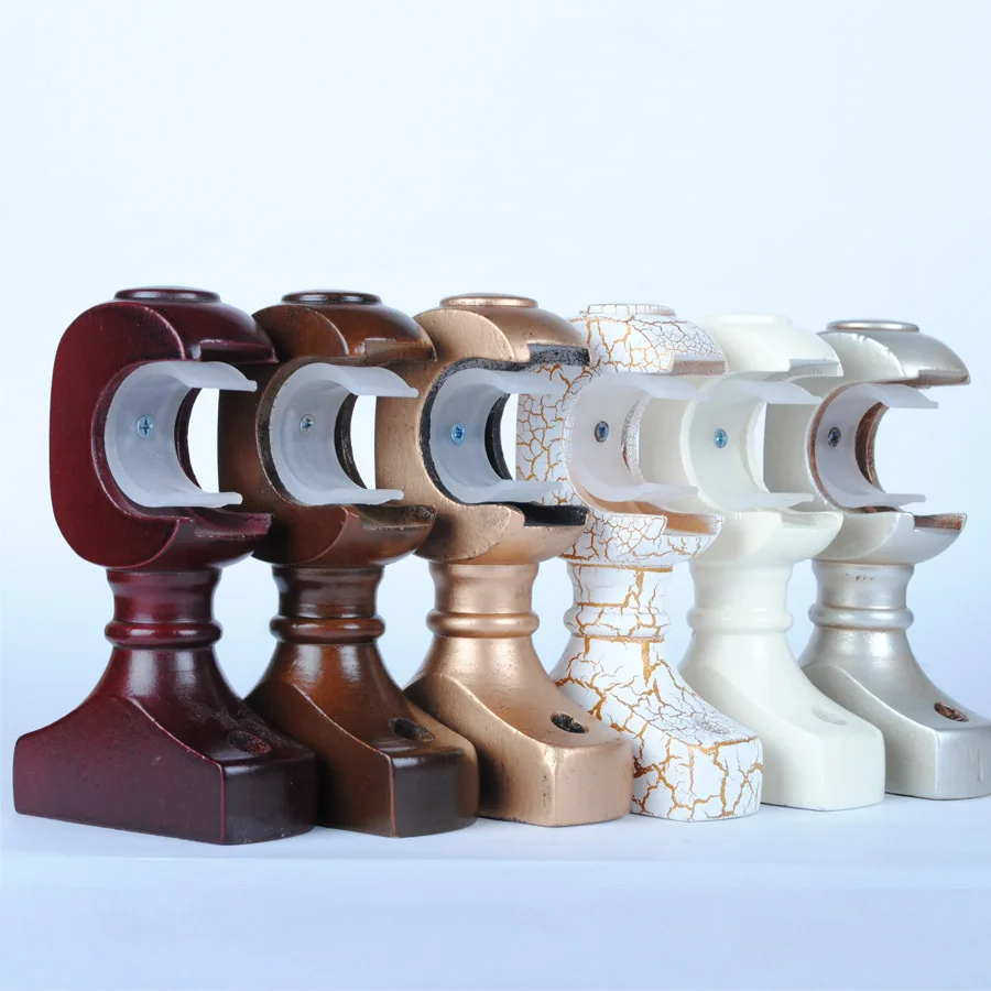 Wood Curtain Roman Curtain Rod Bracket Accessories Double Pole