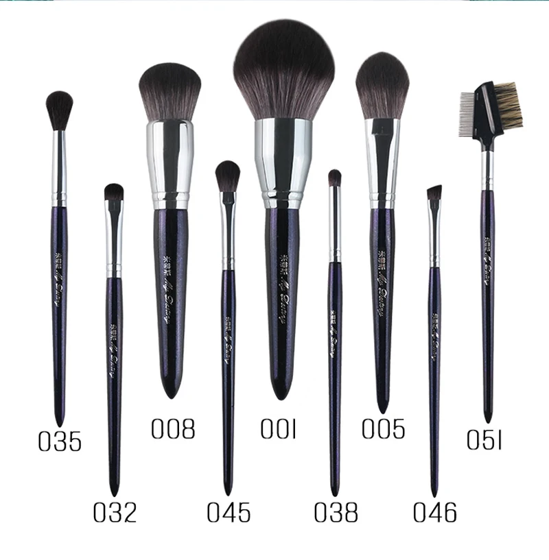 

9pcs/set Make up brushes Set foundation blusher Big size powder detail makeup brushes kit eyeshadow brush eyebrow eye lash