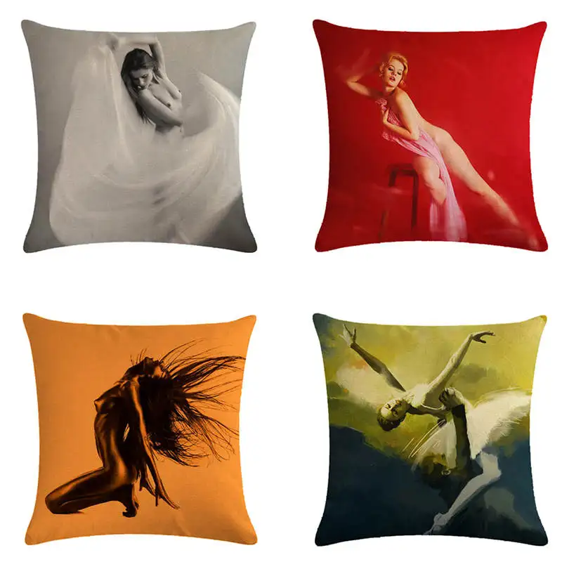 

Dance of Figures in Cushion Gift Series HomerDecor Cushion Cover Throw Pillowcase Pillow Covers 45 * 45cm Sofa Seat Cushion D