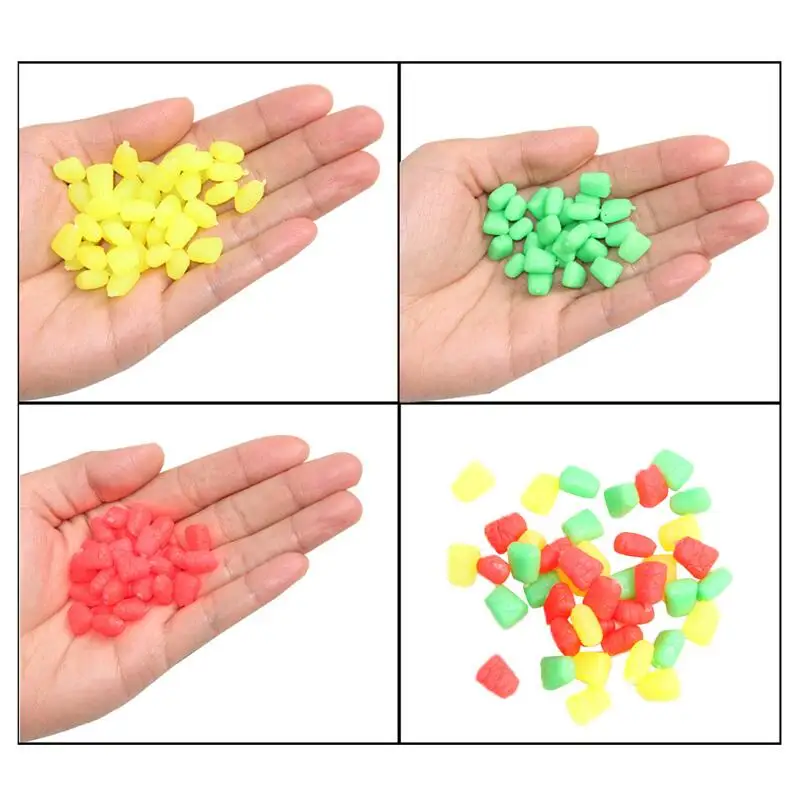 Hyaena 30Pcs Corn Odore Carpa Richiamo Di Pesca Del Silicone In Plastica Morbida Esche Da Pesca Galleggiante Esche Soft Esche A Pellet