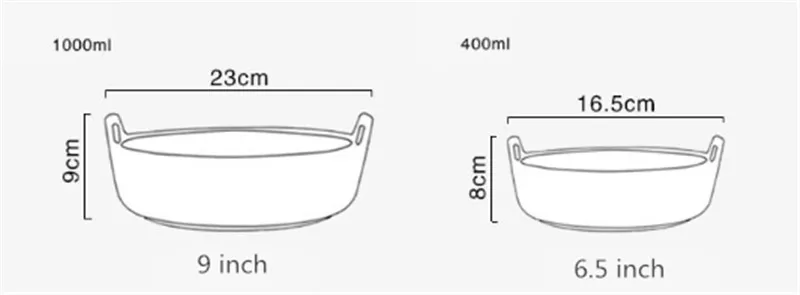 6,5 дюймов керамическая печь миска для выпечки с двойной ручкой Экстра глубокий фарфор сервировочное блюдо для овощей суп салат запеченная тарелка посуда