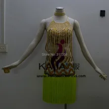 Стиль! KAKA-L140224, Женская Женщины Латинского Танца, Fringe Сальса Dress Танго Самба Румба Чача Dress, Латинской Dance Dress For sale
