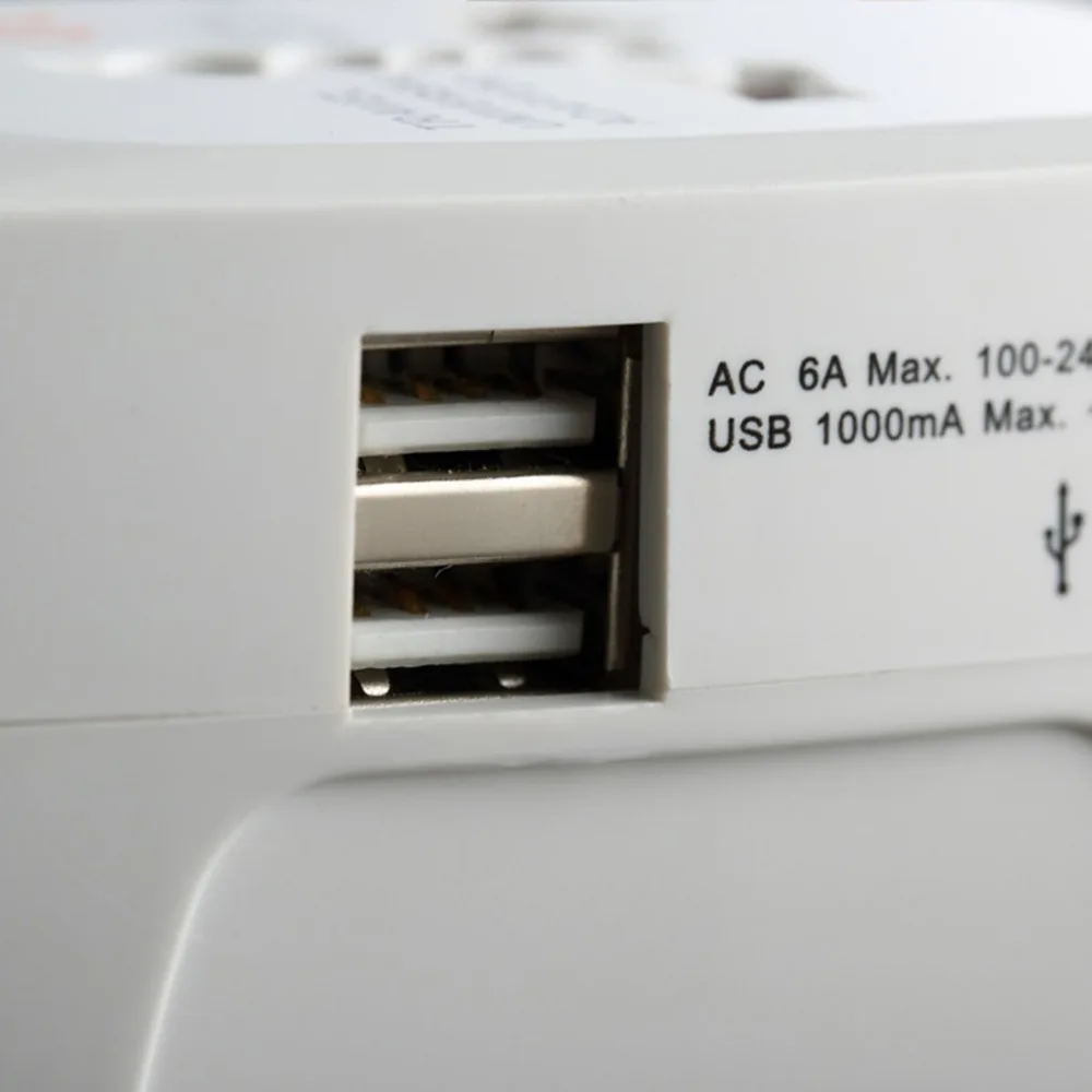 Универсальный адаптер двойной USB зарядное устройство конвертер международный Путешествия Электрический штекер портативный все в одном гнездо для преобразования звука