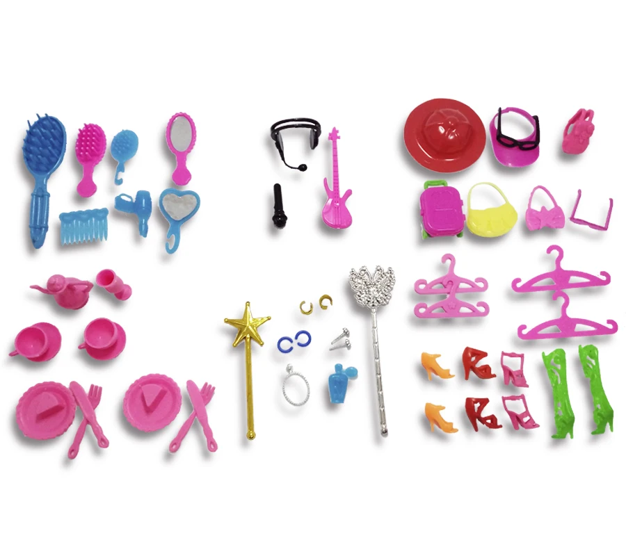 50pcs set Kids font b Toy b font font b Doll b font Accessories For font