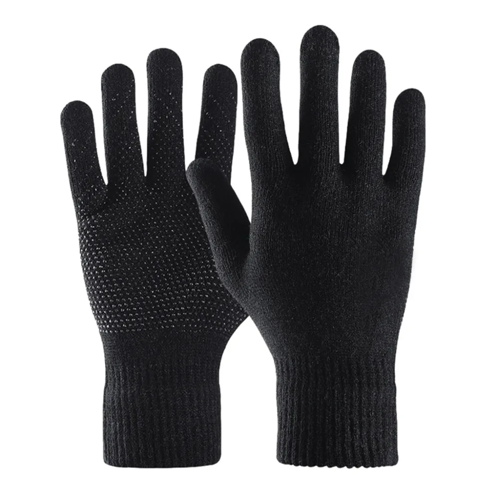 

Gloves Knit Soft Winter Men Women Texting Active For Smart Phone Free Size Touch Screen Cycling Travelling Skidproof #4D26