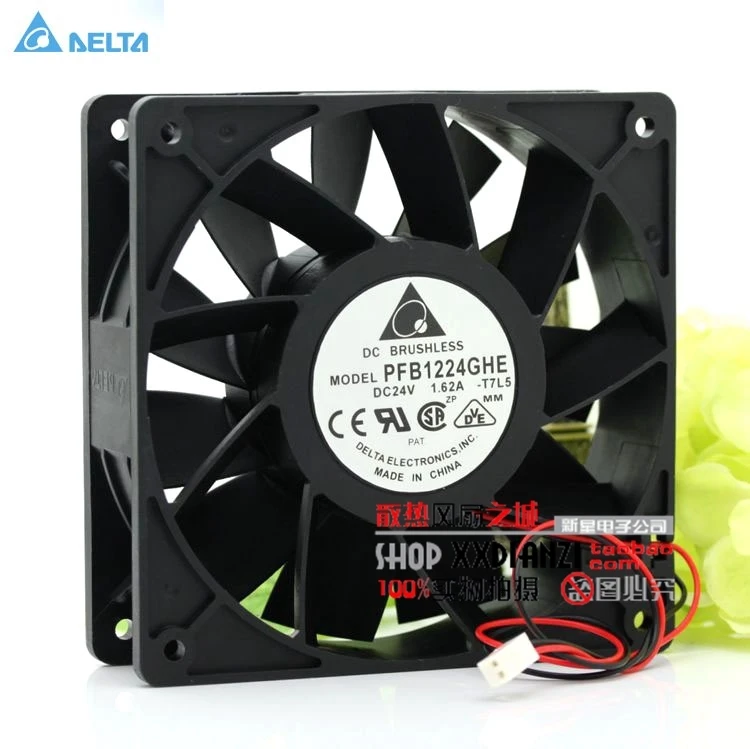 Для delta PFB1224GHE 12038 24V 1.62A 12 см 4800PRM 217.79CFM Частотный вентилятор преобразователя|12cm
