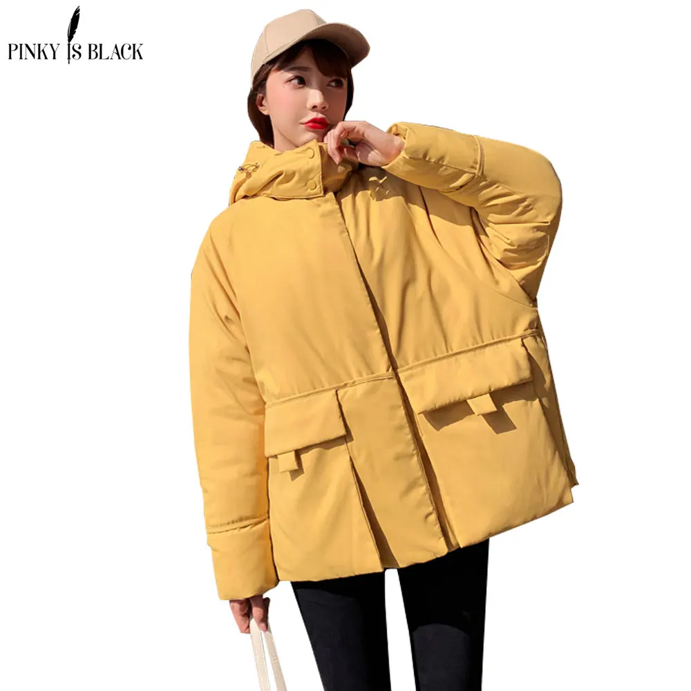 

PinkyIsBlack 2019 New High Quality Winter Jacket Women Short Parkas For Coat Fashion Female Down Jacket Hooded Women Winter Coat