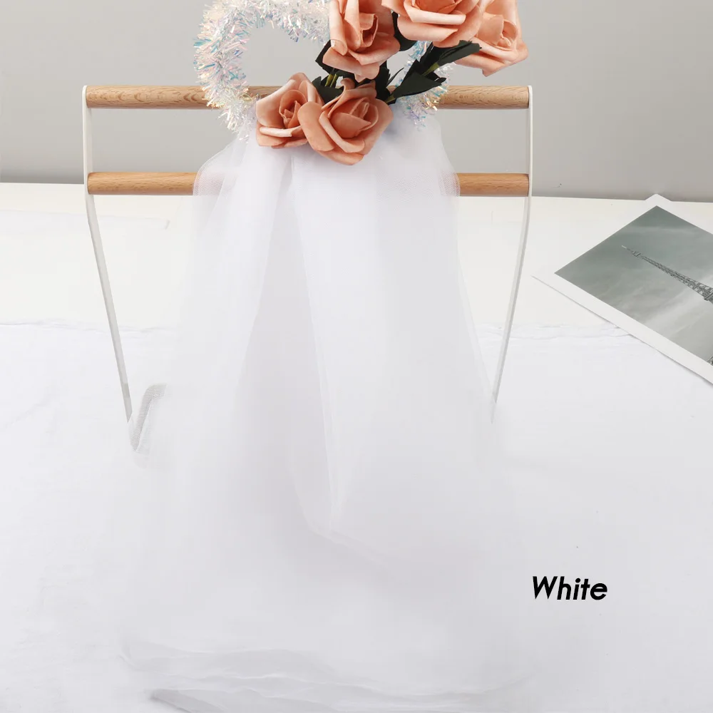 Белая ткань с цветочным принтом, тюль, сетка, пэчворк, материал, сделай сам, рукоделие, шифоновая ткань для шитья, сделай сам, ткань для кукол - Цвет: white