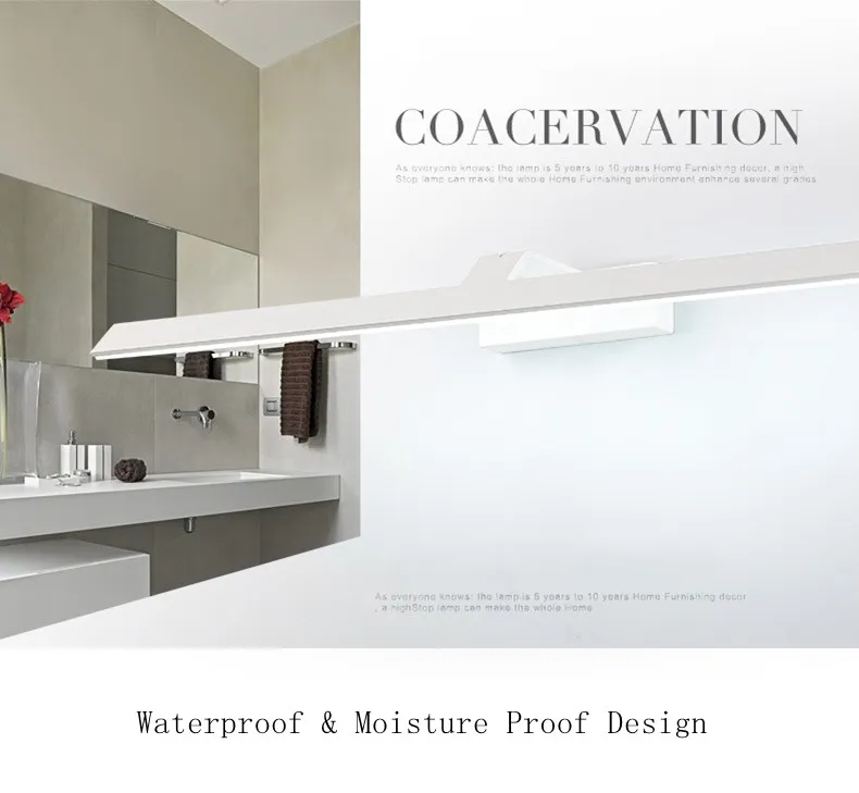 led mirror light bathroom wall lamps indoor modern lighting fixtures 2