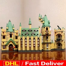 LP 16030 серия фильмов Замок Хогвартс развивающие строительные блоки кирпичи модель lelyings игрушки Клон 4842