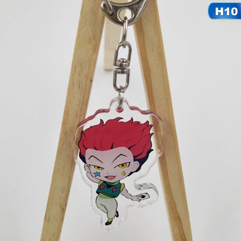 Брелок для ключей HUNTER x из аниме Killua Zoldyck Kurapika двусторонний брелок акриловый