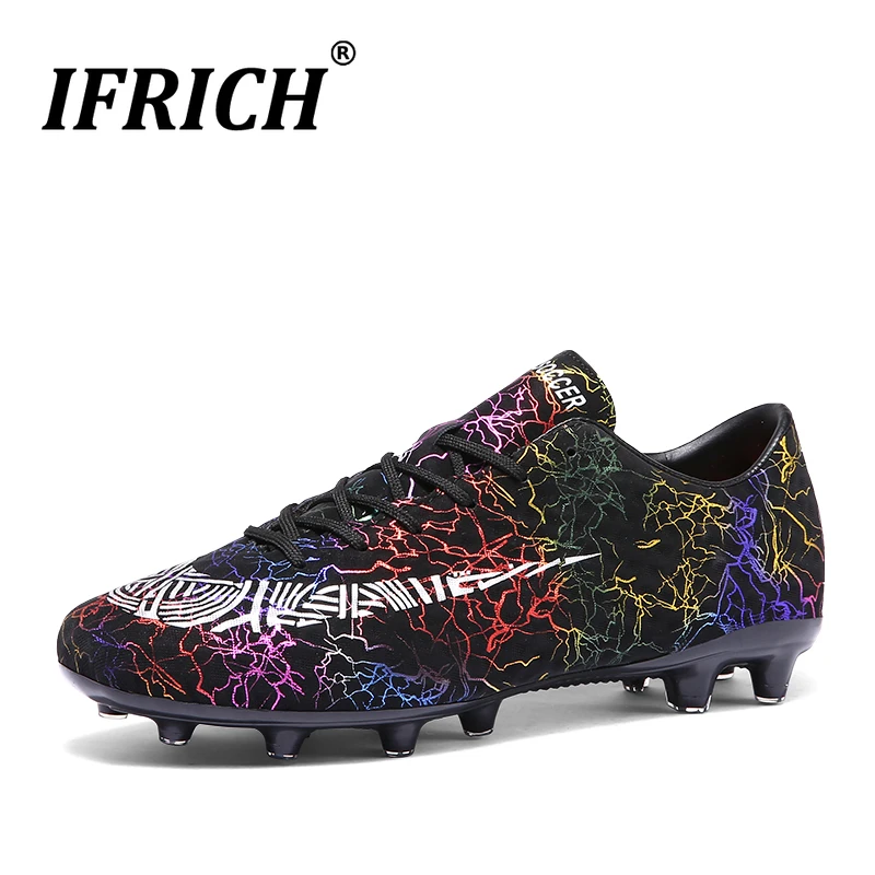 

Ifrich New Ankle Men Soccer Shoes Outdoor Lawn Training Shoes for Man Non-Slip Soccer Shoes Kids American Football Cleats Brand