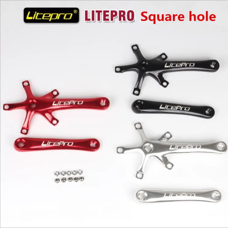 Litepro односкоростной 130BCD складной велосипедный Кривошип BMX Chainwheel 45T/47T/53T/56T/58T AL7075