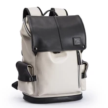 Рюкзак из искусственной кожи, мужской рюкзак для ноутбука 15,6 дюймов, рюкзак для мужчин и женщин, студенческий водонепроницаемый рюкзак, usb зарядка, сумки для ноутбуков