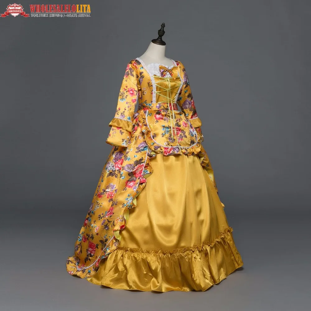 

New Holiday Marie Antoinette Dress Gothic Period Medieval Dresses Renaissance Vintage Ball Gown Inspired Elegant Costumes
