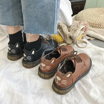 

New British style retro small shoes female Mori female students Korean version of the wild flat shoes 2019 spring