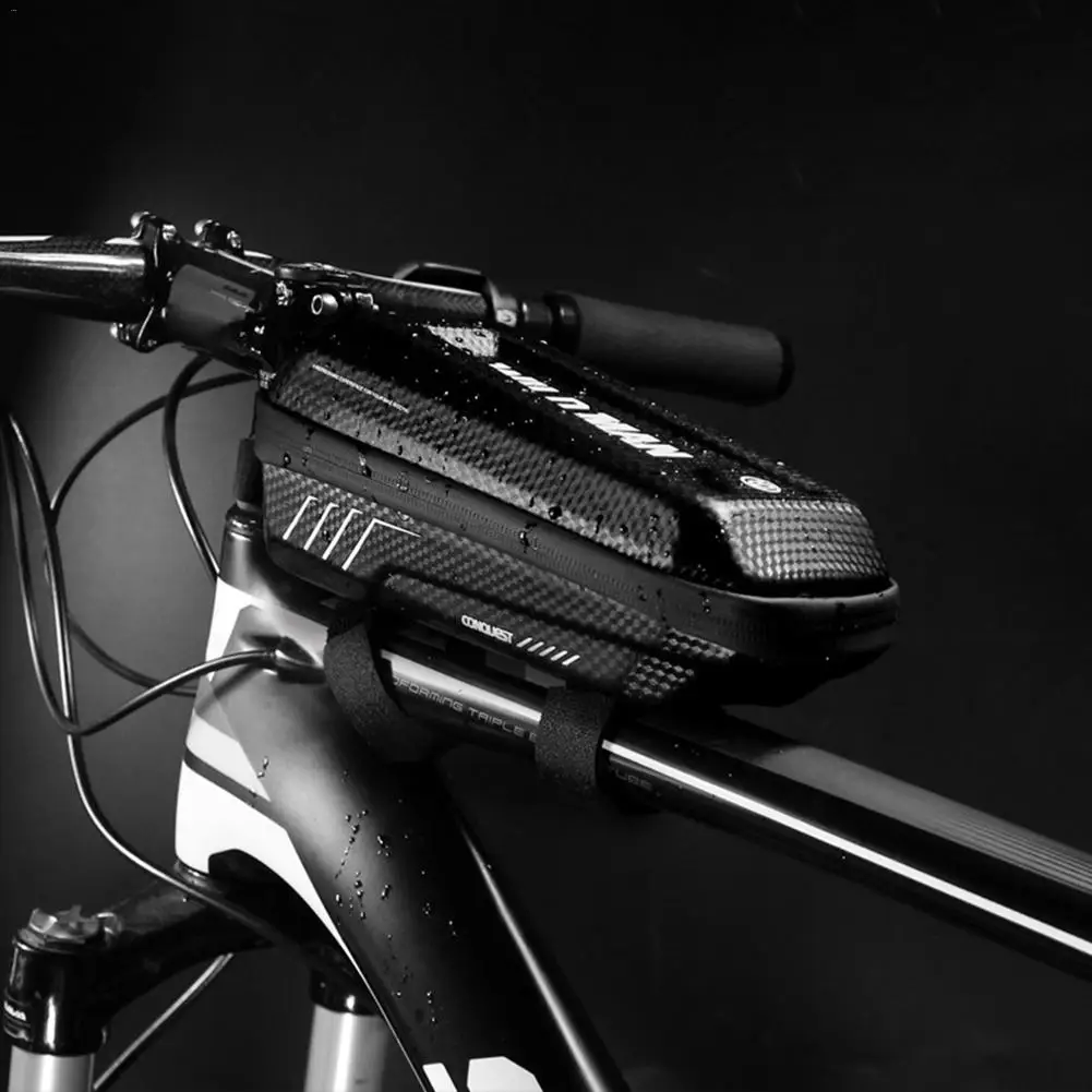 cheap Waterproof Bike Bag Frame Front Beam Head Top Tube Bicycle Cycling Bag Riding Equipment Mountain Bike Bag Accessories
