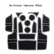 For Everest Car Door Pad Gate Slot Mat Rubber Anti-Slip Cup Holder Mat Cushion Auto Interior Accessories Decoration For Everest Car Door Pad Gate Slot Mat Rubber Anti-Slip Cup Holder Mat Cushion Auto Interior Accessories Decoration