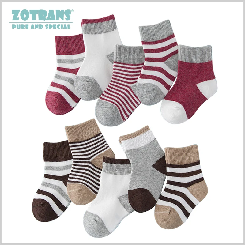 Buy 5 Pair/lot Baby Boy Socks Newborns Cotton Summer