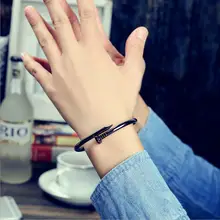 Горячая мода ногтей браслеты Love браслет популярная модель из нержавеющей стали винт браслеты для женщин ювелирные изделия с часы