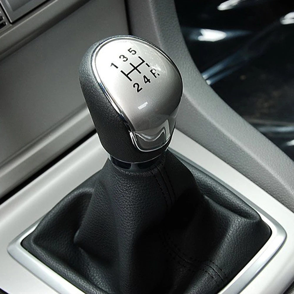 

5 Speed Shift Gear Knob for Ford Focus 2 2005-2011 C-max Kuga Fiesta Stick Lever With Leather Boot Cover
