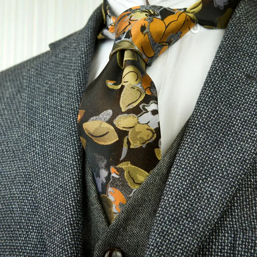

Paisley Floral Multicolor Navy Blue Yellow Green Pink Red Silver Gray Orange Mens Ties Neckties 100% Silk Free Shipping Handmade