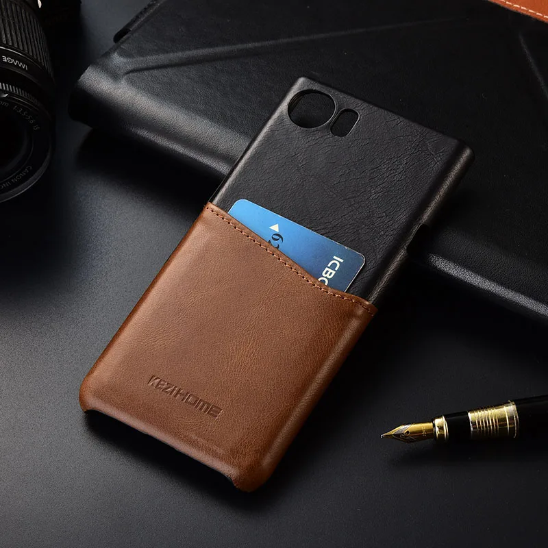 

Kezihome New Case For Blackberry KEYone Luxury Slim Genuine leather Phone Case Cover Protection Luxury Case