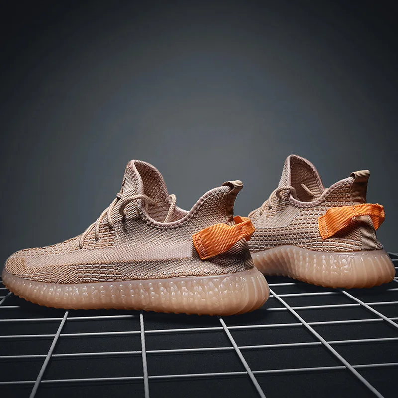 

Men's shoes summer thin tide shoes Korean version of the trend of flying woven color shoes wild breathable sports casual running