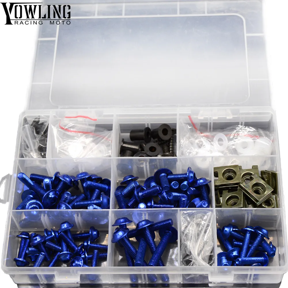 DSYSRX Motorrad Schrauben Set 177 Teile - Verkleidung & Windschutzscheibe Bolzen Für Honda