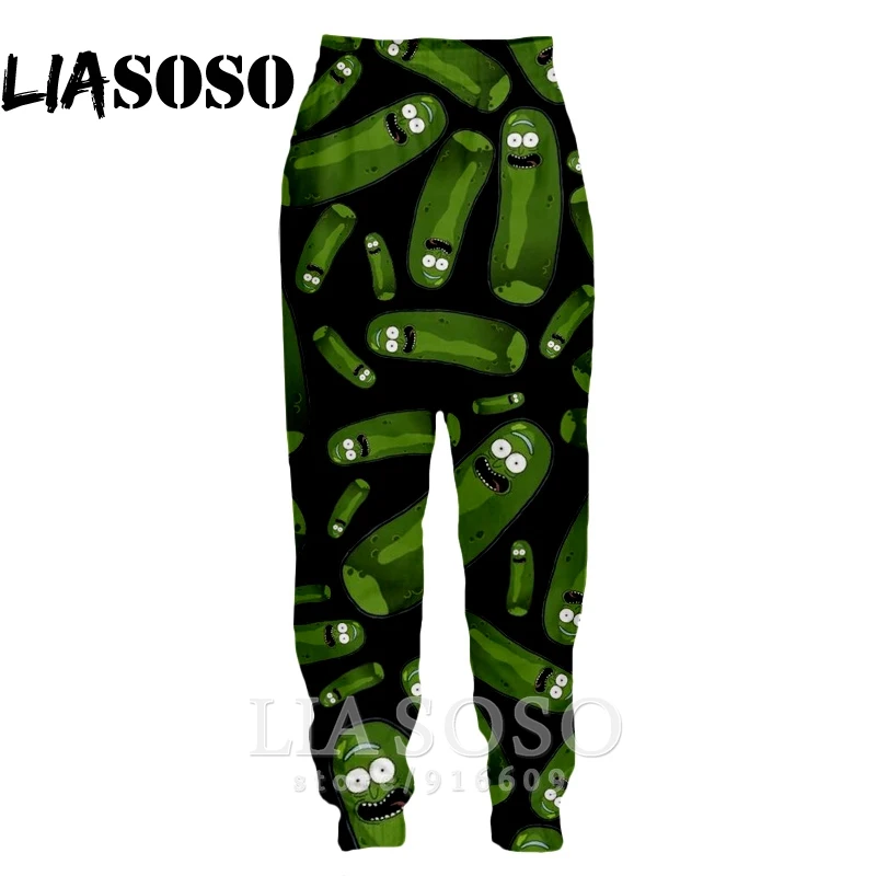 

3d Print Men Women cartoon full length Sweatpants animal Rick Morty winter Pants anime jogger pickle funny 2019 trousers E468