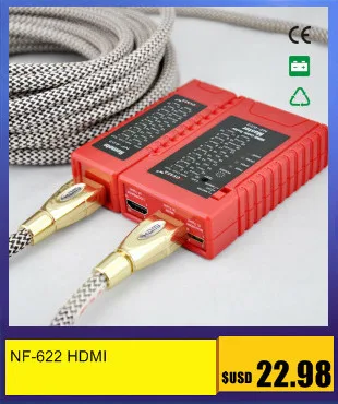 Новый NF-3368 4 в 1 сетевой кабель тестер дистанционного RJ11 RJ45 USB BNC сети LAN телефонный кабель метр тестер