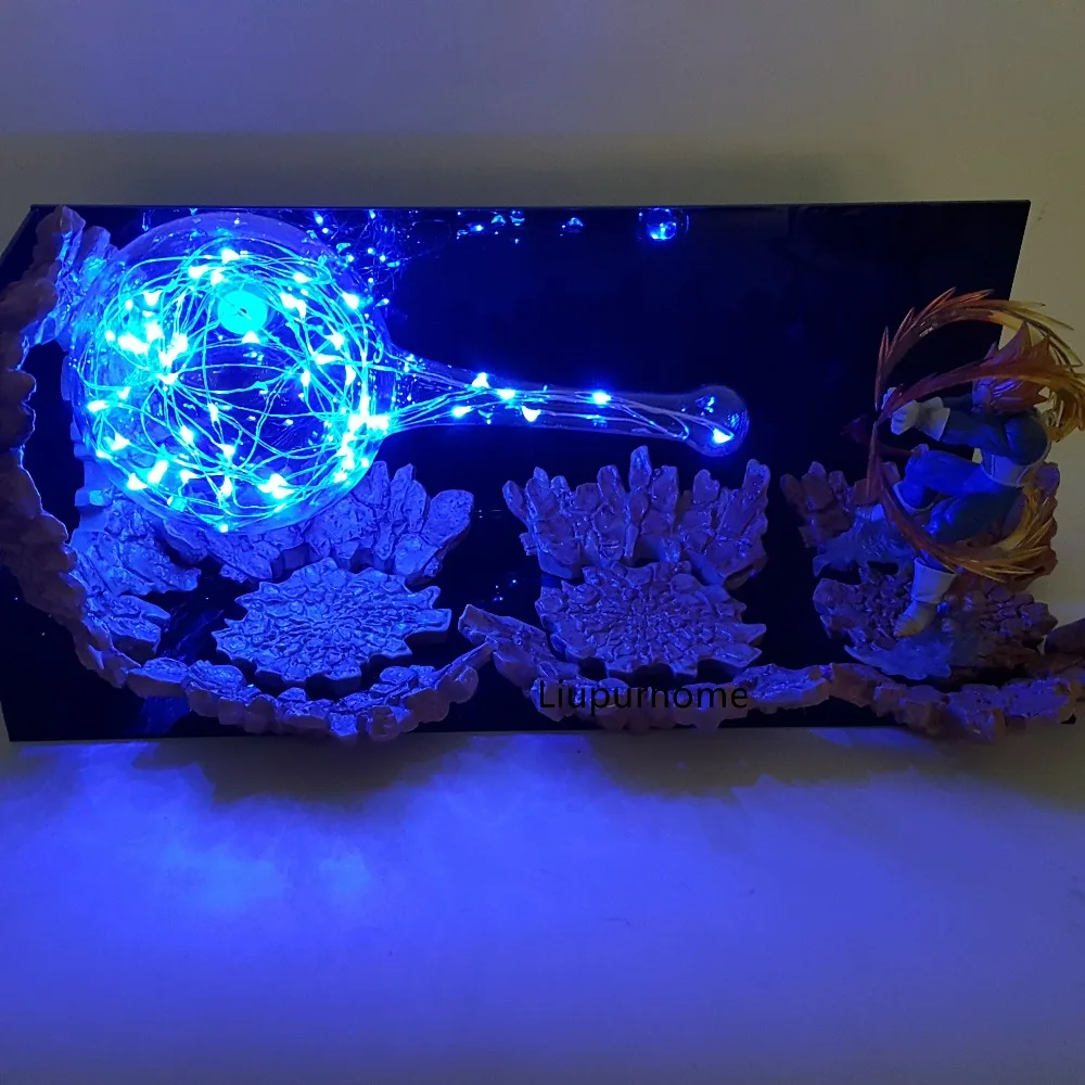 Dragon Ball Z Vegeta Led Kamehameha осветительная лампа, лампа Dragon Ball Super Vegeta DBZ, настольная лампа, светодиодные ночники, домашний декор