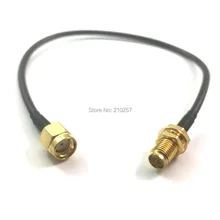 1 шт. Rp-Sma RP-Sma типа «мама» RG174 Соединительный кабель 20 см для Wi-Fi антенна