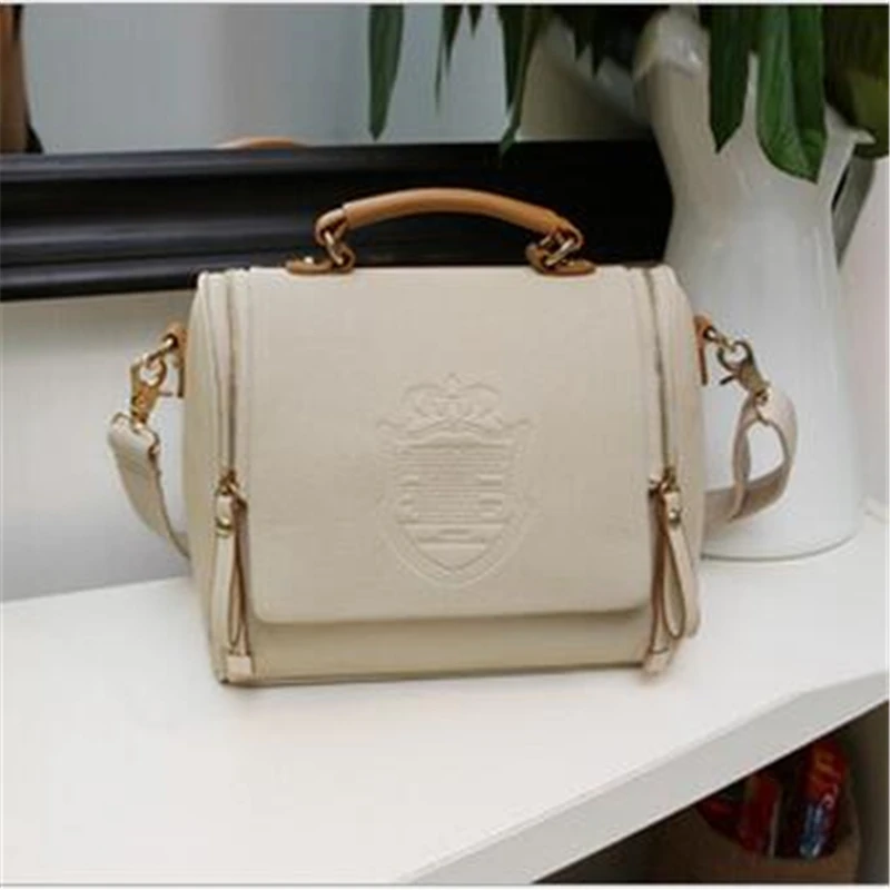 

2017 Spring New Female PU Leather Bags Handbag Fashion Portable Shoulder Shield Embossed Diagonal Package High Quality