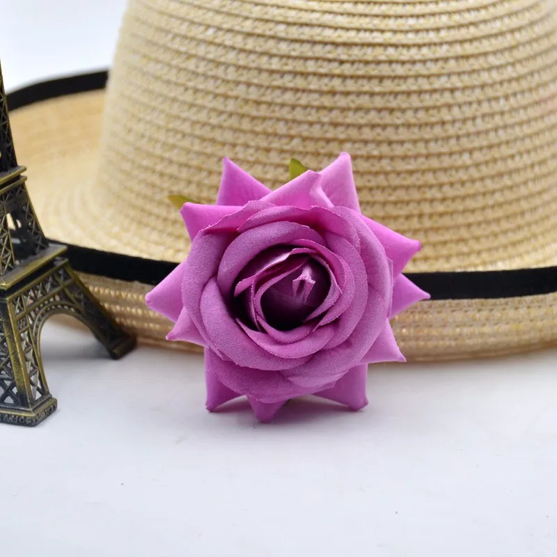 3 шт. искусственный цветок из ткани с шестигранной розой для свадебной вечеринки, украшения дома, комнаты, свадьбы, розы, самодельные аксессуары для обуви, шляп, цветов