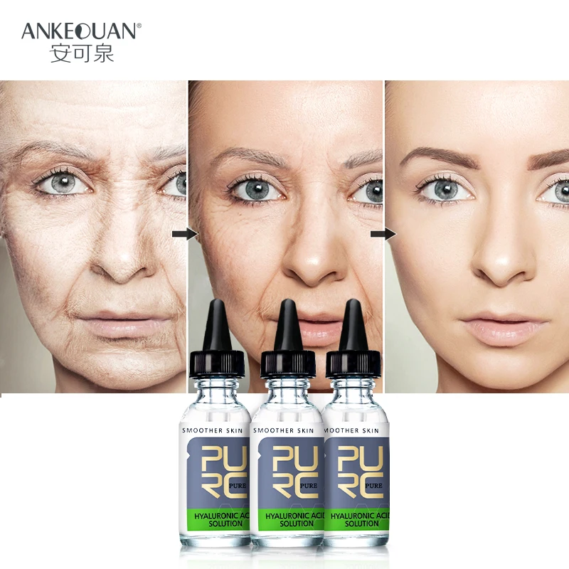 

3PCS Hyaluronic Acid Serum Anti-aging Anti-wrinkle Intense Hydrating Moisturizing Acido Hialuronico Skin Care 10ml
