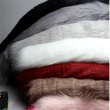 Популярная стильная высококачественная ткань из белого лисьего меха, имитация меха животных, теплая зимняя одежда, ткань для шитья