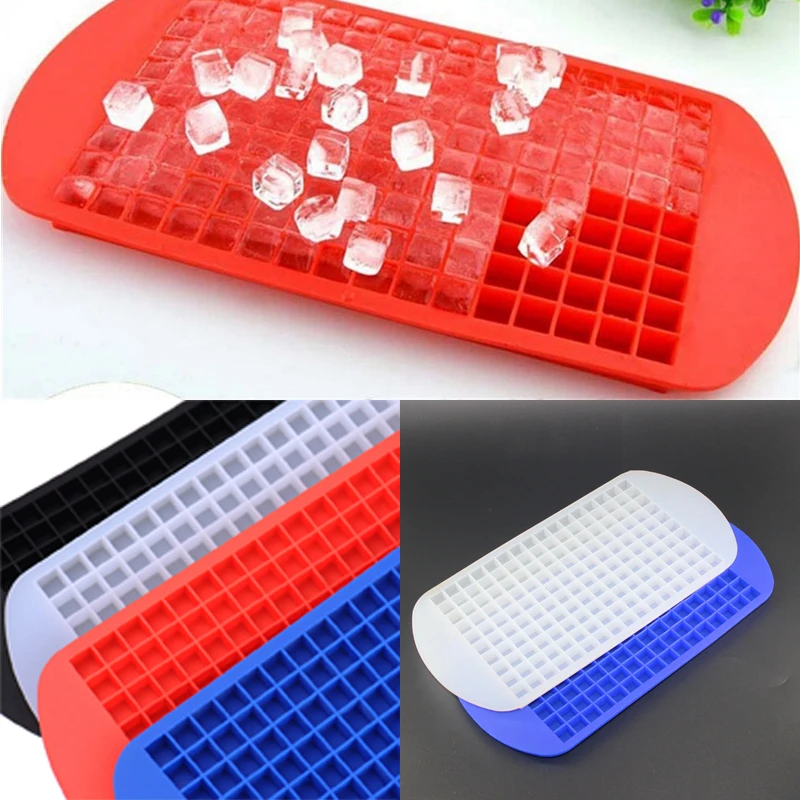 

Tray Bar Party Drinks Ice Cube Mold Creative Gift Ideas 160 Grids Mini Frozen Silicone Maker DIY Kitchen Brick