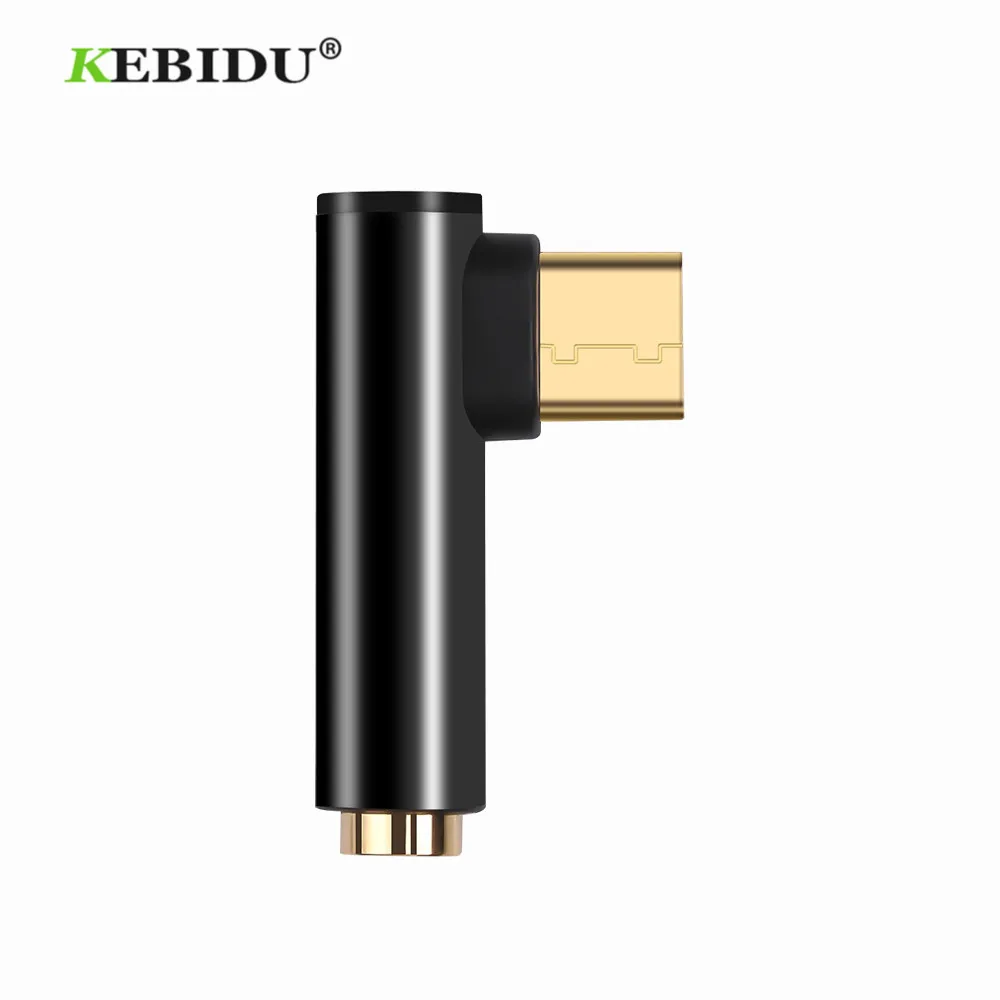 KEBIDU type C 3,5 мм разъем для наушников кабель USB C штекер 3,5 мм AUX аудио адаптер USB-C 3,5 конвертер кабель для Xiaomi 6 huawei